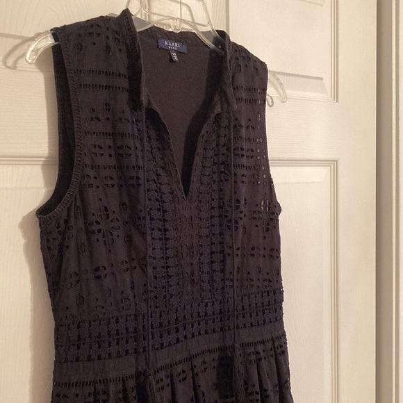 KAARI Blue - Little Black Eyelet Dress - Picture 4 of 5